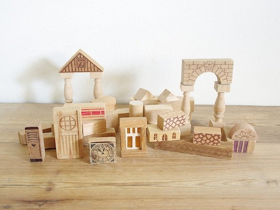 Classic Wooden Toy Block Set