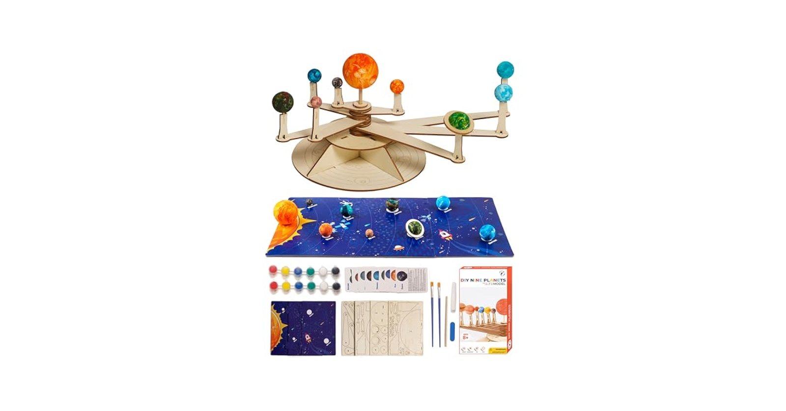 Diy Wooden Toy Solar System Model