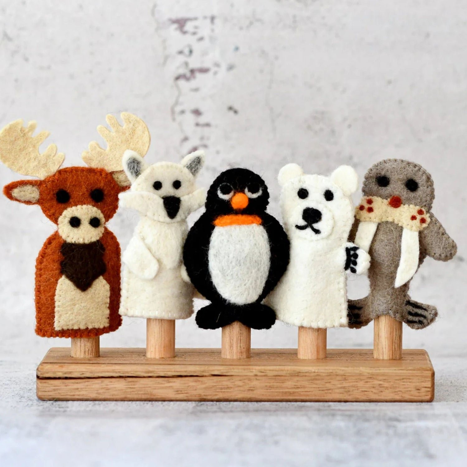 Handmade Felt Puppet Toy Set