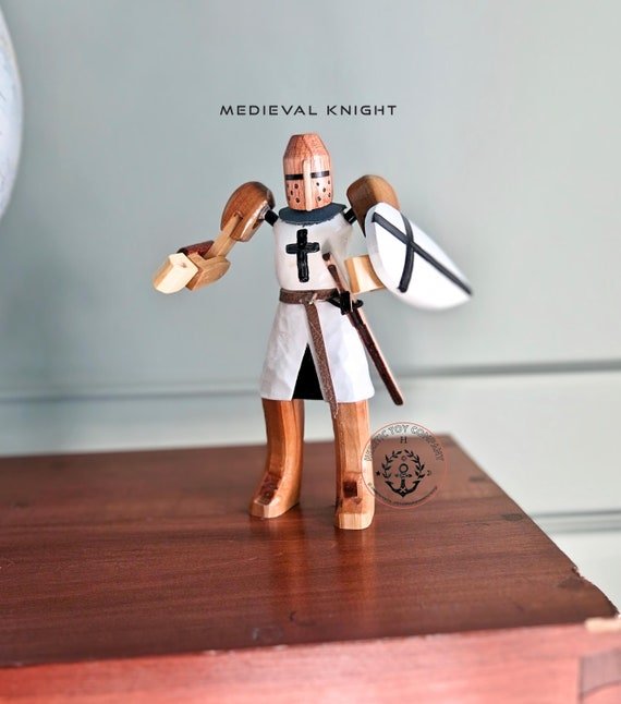 Handmade Wooden Toy Knights