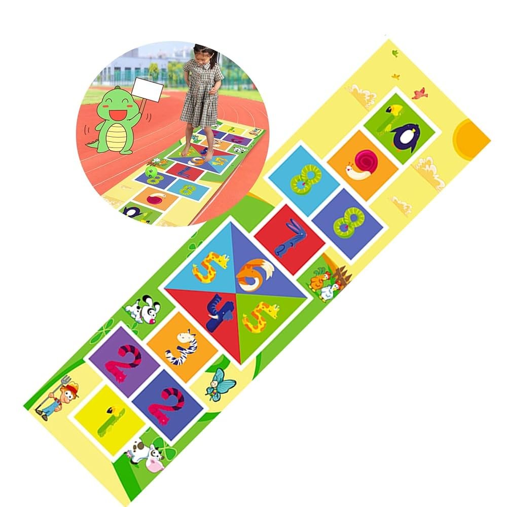 Kids Hopscotch Play Mat Outdoor