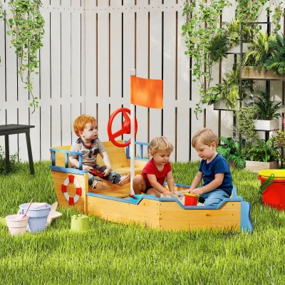 Kids Pirate Ship Outdoor Playhouse