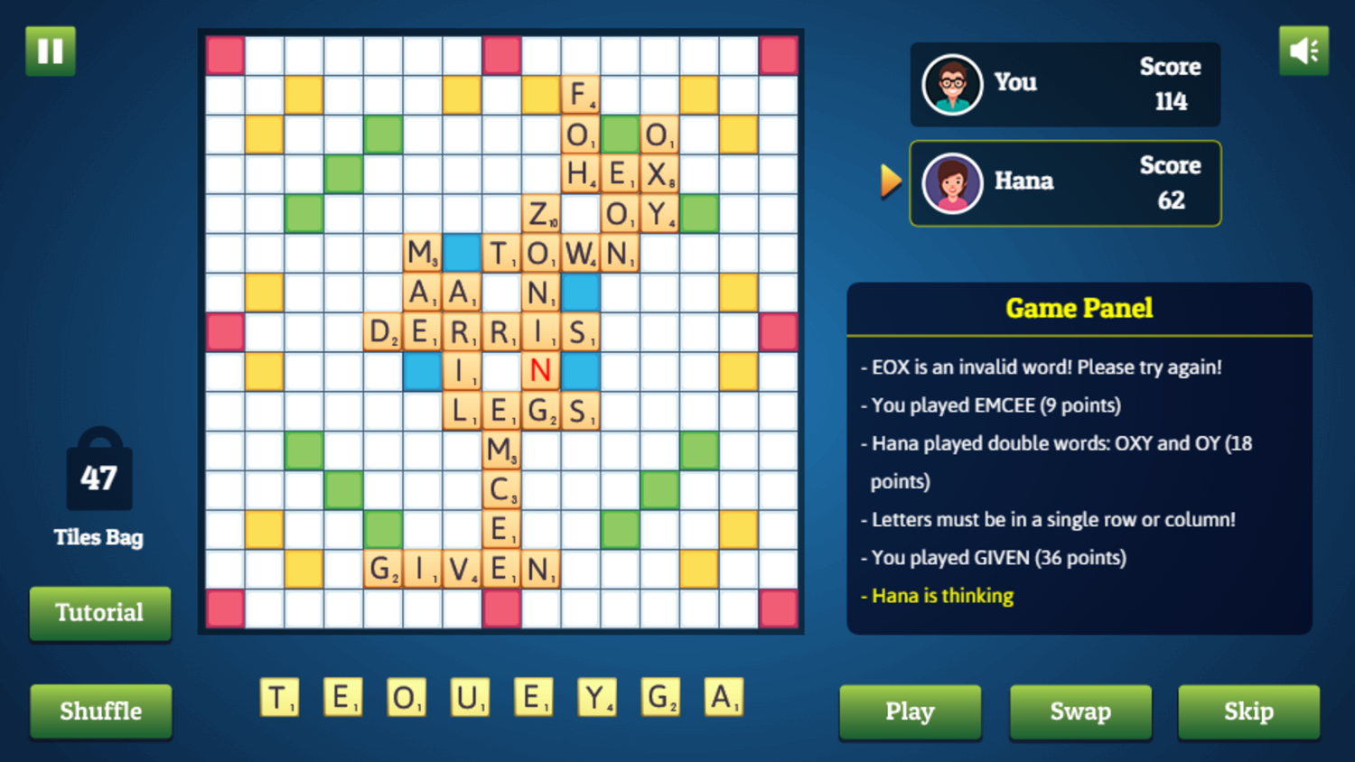 Online Scrabble Game Free