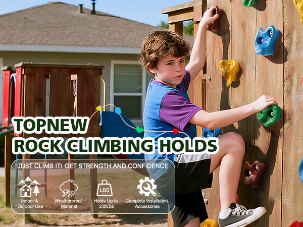 Outdoor Climbing Wall Grips for Kids
