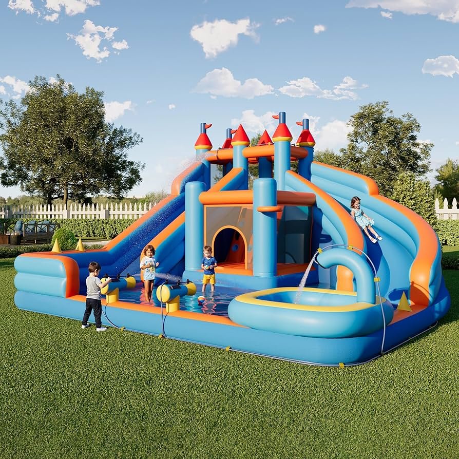 Outdoor Inflatable Castle With Slide
