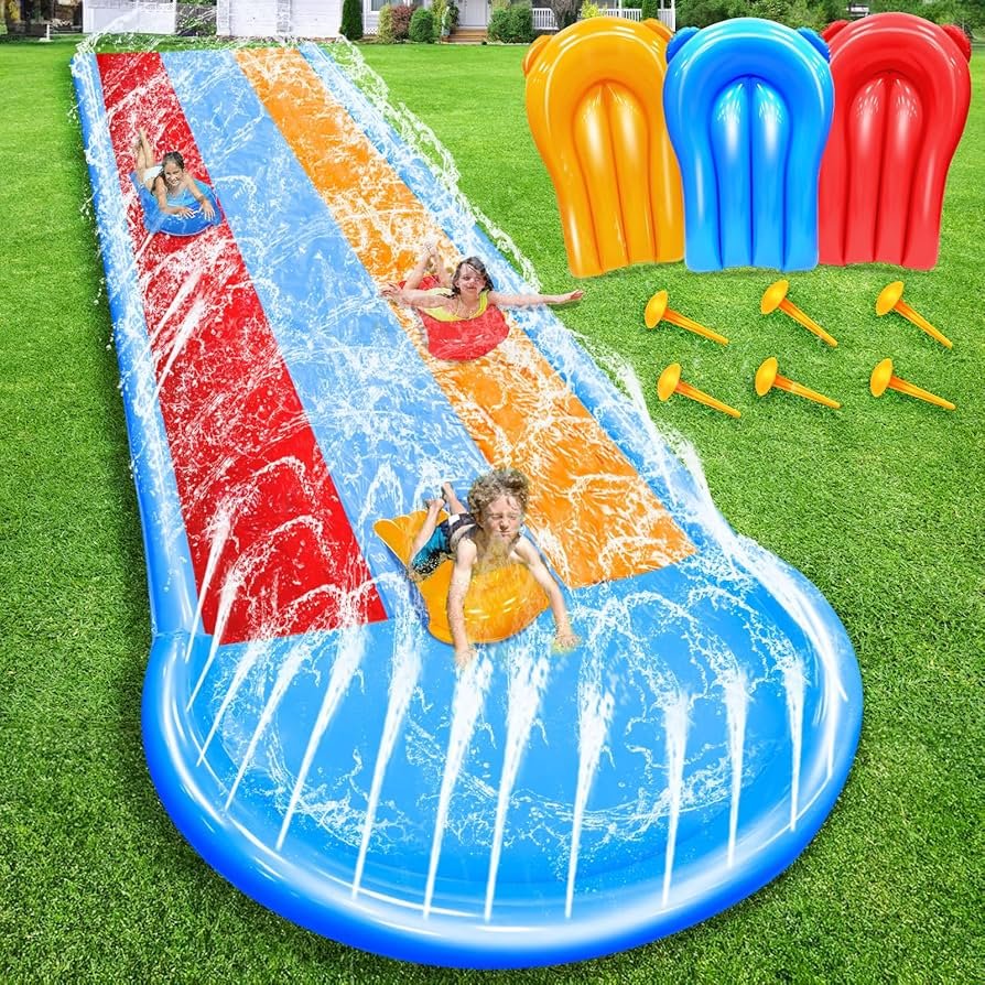 Outdoor Slip And Slide With Pool