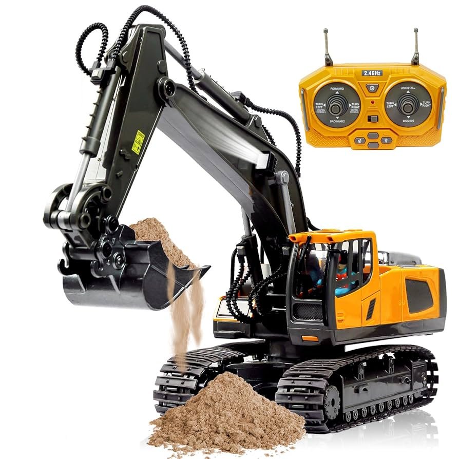 Rc Excavator Construction Toy