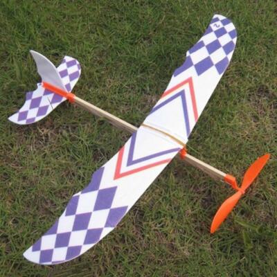 Rubber Band Powered Flying Toy Plane