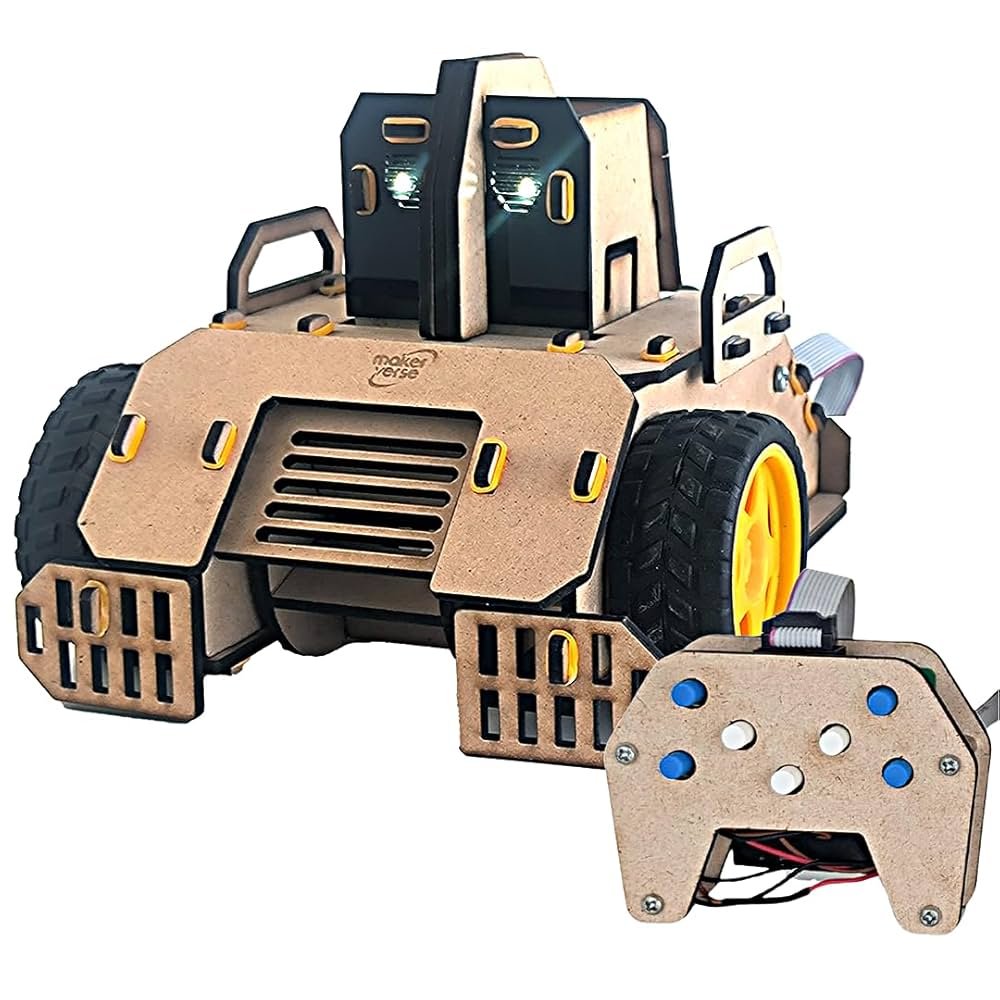 Wooden Robot Toy With Sensors