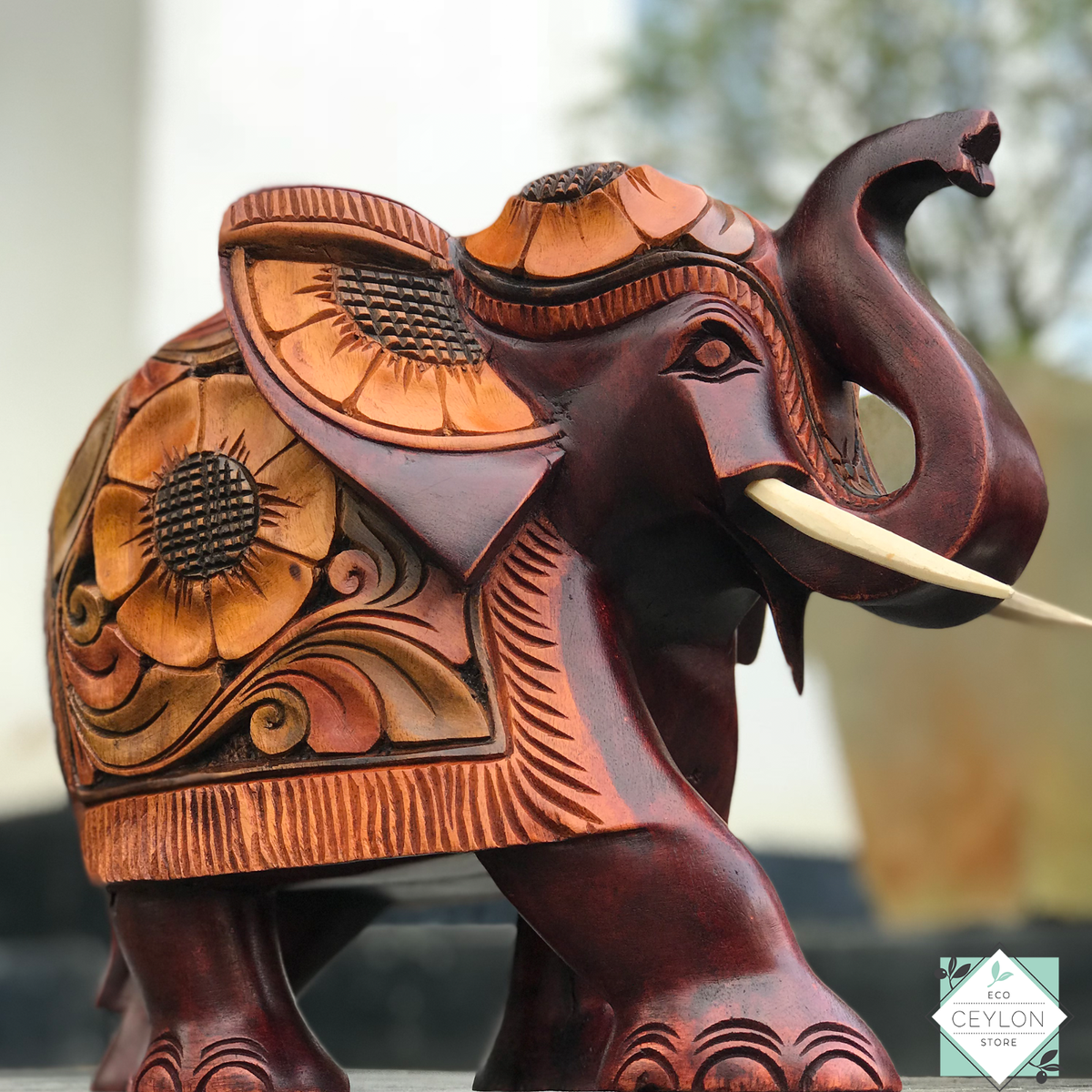 Wooden Toy Elephant Carving
