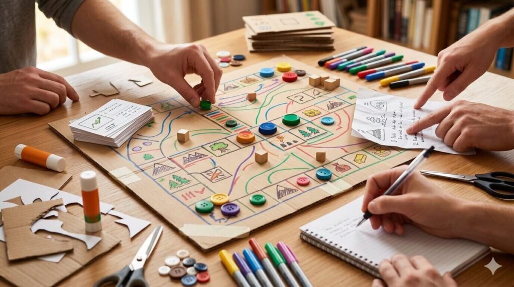 Prototyping in creating a board game