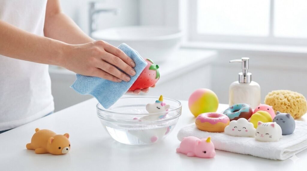 right cleaning method for a squishy toy