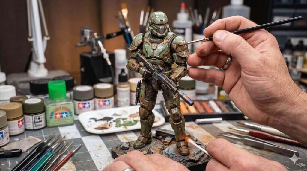 Finishing Touches to custom action figure